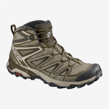 Salomon X ULTRA MID 3 AERO Panske Turistické Topánky - Olivovo Zelená (SK 8-FEB)